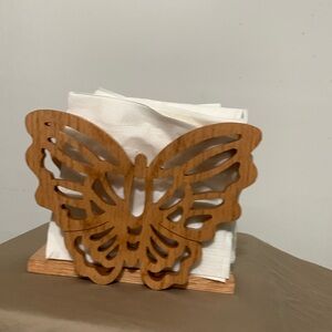 Handmade wood work napkins holder